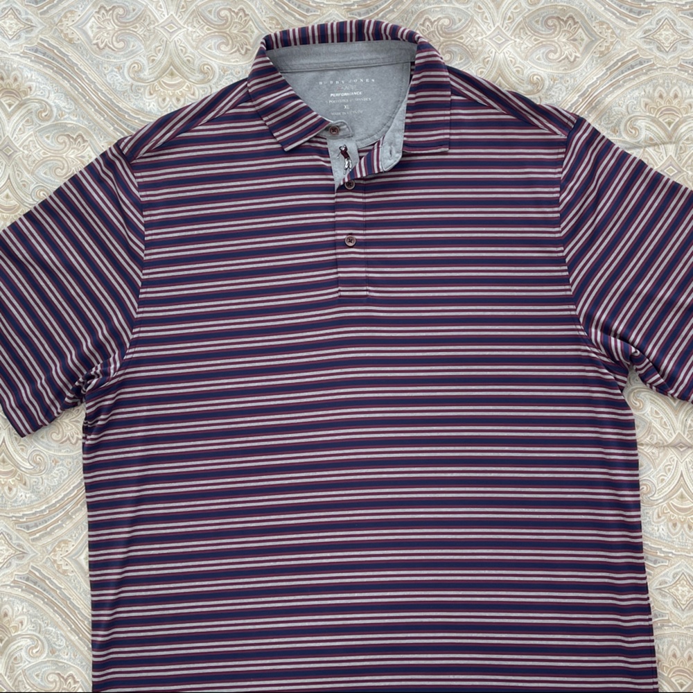 Bobby Jones Navy Striped Men's Shirt